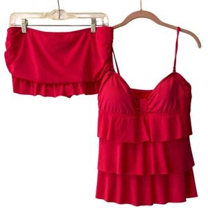 Kenneth‎ Cole Reaction 2 Piece Tankini Skirt Medium/Large